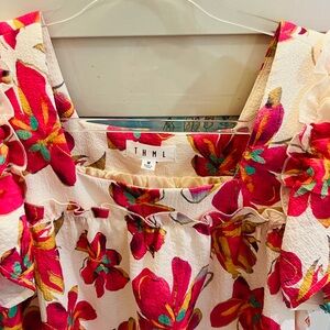 THML Floral Ruffle Blouse